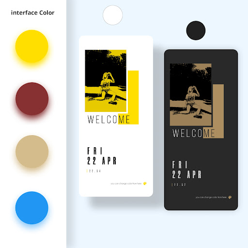 Android application Portofolio animations Theme screenshort
