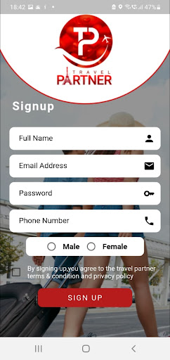 Travel Partner: Social Network Screen 3