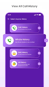 Call History: Any Number