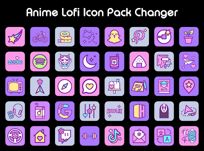 Anime Lofi Icon Pack Changer