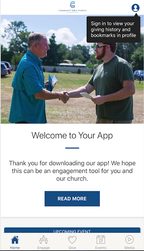 Android application Community Bible Church OP screenshort