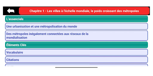Révision Géographie Première Screen 2