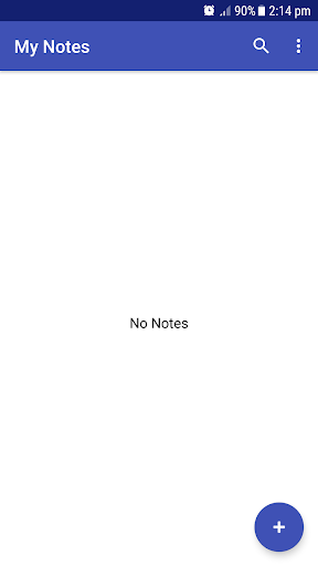 Android application My Notes screenshort