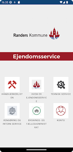Android application Randers Ejendomsservice screenshort