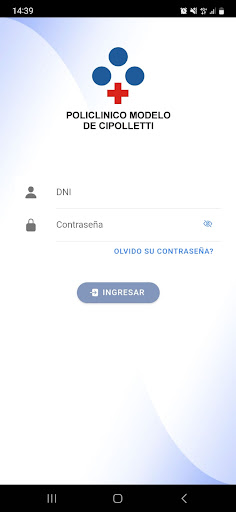 Android application Policlinico Modelo Cipolletti screenshort