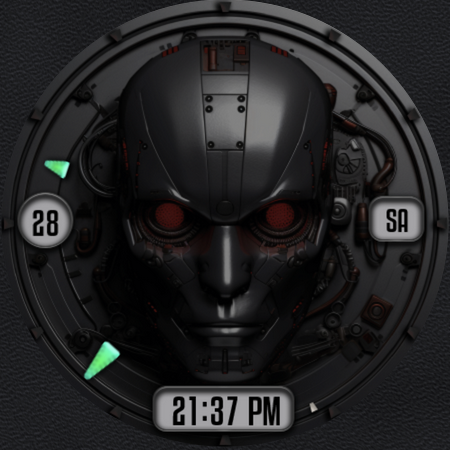 #10. W-Design WOS120 - Watch Face (Android) 作者: Cem Erman
