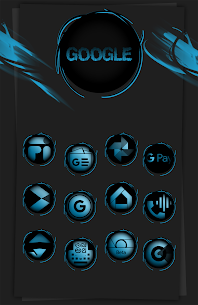 Black Army Sapphire Icon Pack APK (Patched/Full) 2