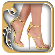 Gold High Heels