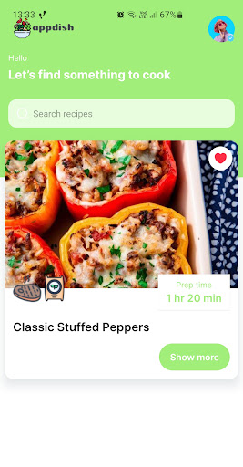 Android application AppDish screenshort