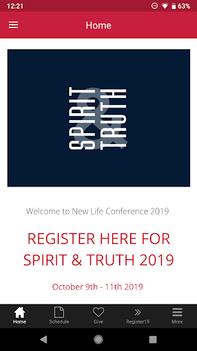 New Life Churches App Screen 2