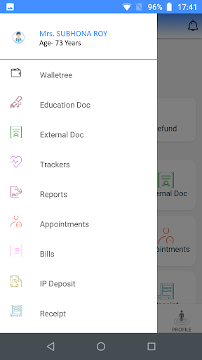 JJIMS e-Clinic Patient App Screen 3