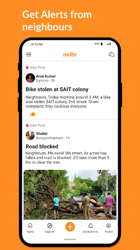 Neibr: Connecting Neighbours Screen 2