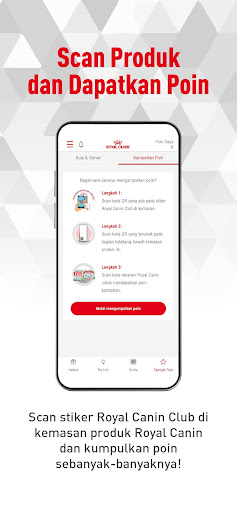 Android application Royal Canin Club Indonesia screenshort