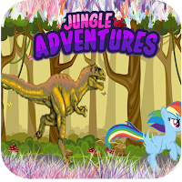 My Pony VS the Dinosaur : jungle running adventure