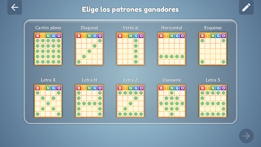 Variaciones de bingo en español