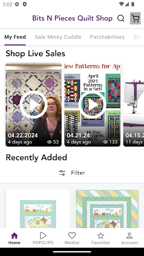 Android application Bits N Pieces Quilt Shop screenshort