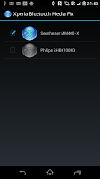 screenshot of Xperia Z1 Bluetooth media fix