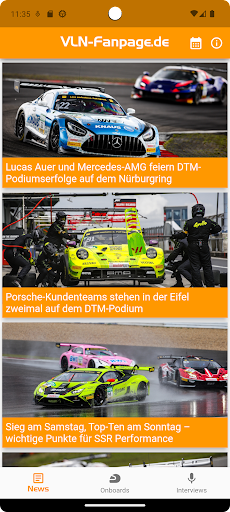 Android application VLN-Fanpage screenshort