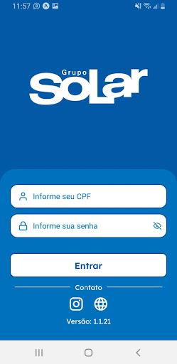 Android application Treinamentos Grupo Solar screenshort