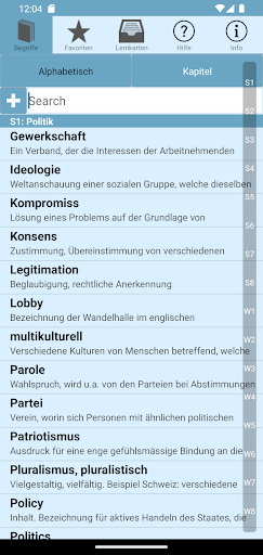 Android application Staat und Wirtschaft screenshort