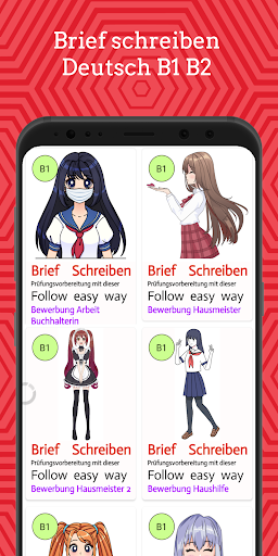 Android application Brief schreiben Deutsch A1A2B1 screenshort