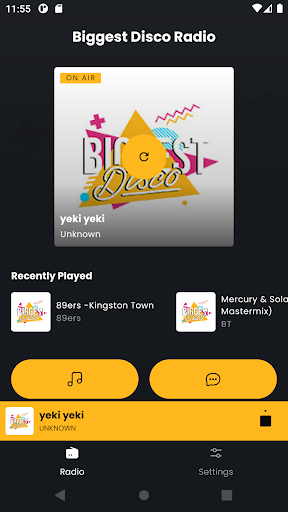 Android application Biggest Disco Radio screenshort