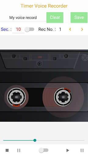 Android application Timer Voice Recorder screenshort