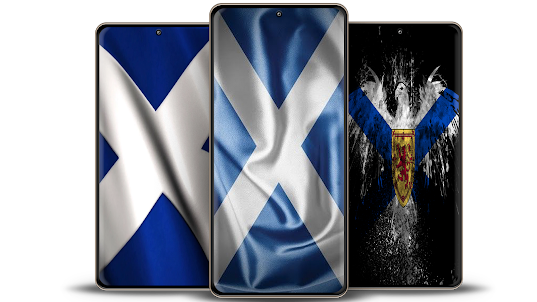 Flag of Scotland 3D Wallpaper