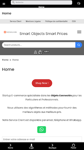 Android application WeyxCo screenshort