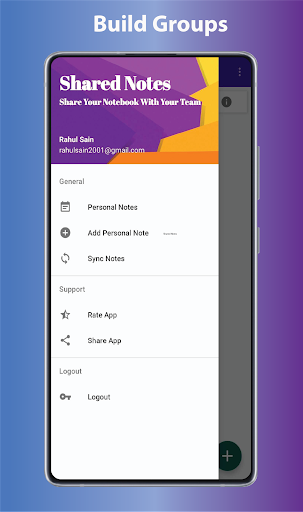 NoteGuard Secure Group Sharing Screen 2