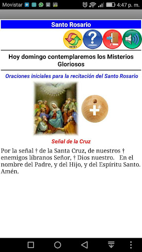 Android application Santo Rosario screenshort