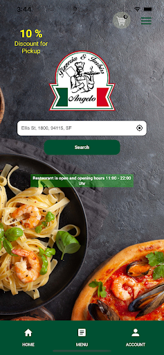 Android application Pizzeria Imbiss Angelo screenshort