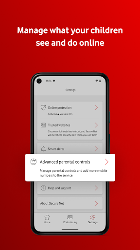 Vodafone Secure Net Screenshot