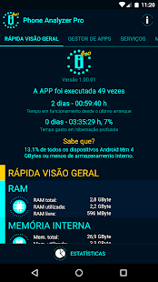 Visualização do aplicativo