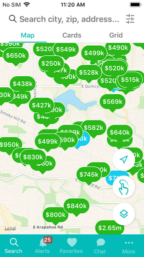 Android application this place, Colorado and Cali screenshort