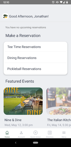 Android application Wyndemere Country Club screenshort