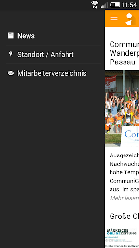 inside - Die CommuniGateApp Screen 2