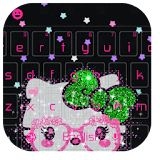 Pink Cute Kitty Bowknot Keyboard Theme icon