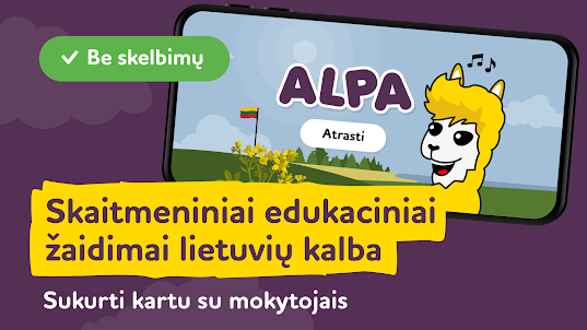 Edukaciniai žaidimai ALPA