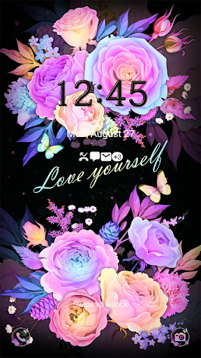 Pastel Flower Love - Wallpaper Screen 2