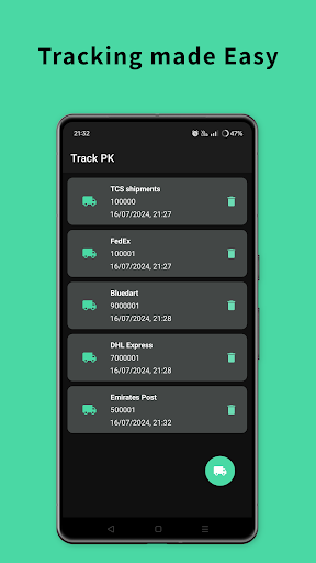 Track PK - Courier Tracking Screen 2
