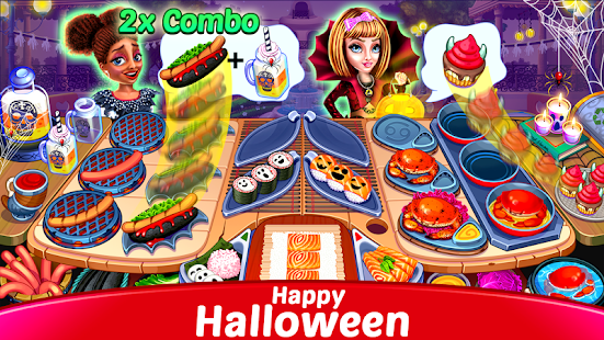 Memasak Halloween: Game Demam Kegilaan Chef Craze