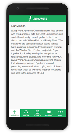 Living Word Apostolic Church Screen 2