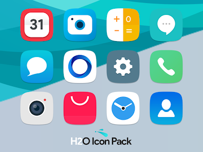 H2O Free Icon Pack – Squircle UI APK 6.6 (Patched) Gallery 1
