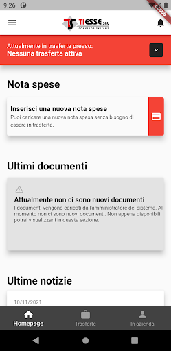 myTiesse Screen 2