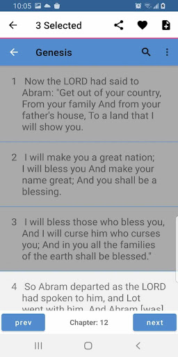 Android application New King James Holy Bible screenshort