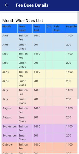 Android application Terai International School screenshort