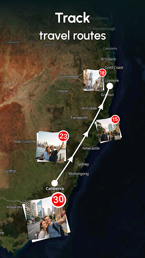 Screenshot of Photo Map: GPS Camera Location