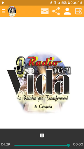 Android application Radio Vida 90.5 FM screenshort