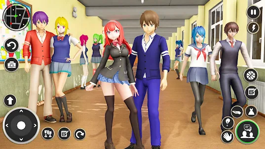 Anime School nữ sinh trò chơi